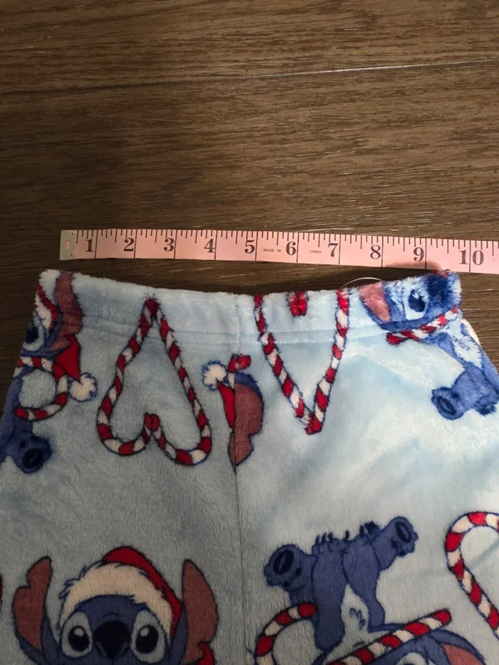 Disney Stitch Christmas Pajama Set NWT 4T Candy Cane 2 Piece Holiday